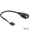 Delock kabel USB AF 2.0 -> Pin Header 20cm - nr 4