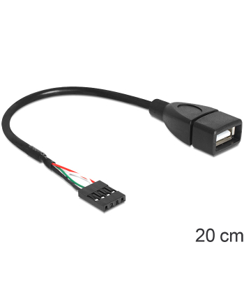 Delock kabel USB AF 2.0 -> Pin Header 20cm
