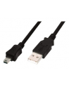 Assmann Kabel połączeniowy USB2.0 Canon Typ USB A/miniUSB B(5pinów), M/M czarny 1m - nr 6
