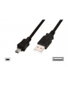 Assmann Kabel połączeniowy USB2.0 Canon Typ USB A/miniUSB B(5pinów), M/M czarny 1m - nr 7