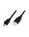 Assmann Kabel połączeniowy USB2.0 Canon Typ USB A/miniUSB B(5pinów), M/M czarny 1.0m - nr 15