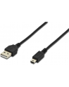 Assmann Kabel połączeniowy USB2.0 Canon Typ USB A/miniUSB B(5pinów), M/M czarny 1.0m - nr 17