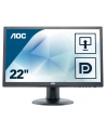 AOC Monitor LED e2260Pq/BK 22'', 2ms GTG, D-Sub, DVI-D, DP, czarny - nr 31