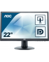 AOC Monitor LED e2260Pq/BK 22'', 2ms GTG, D-Sub, DVI-D, DP, czarny - nr 73