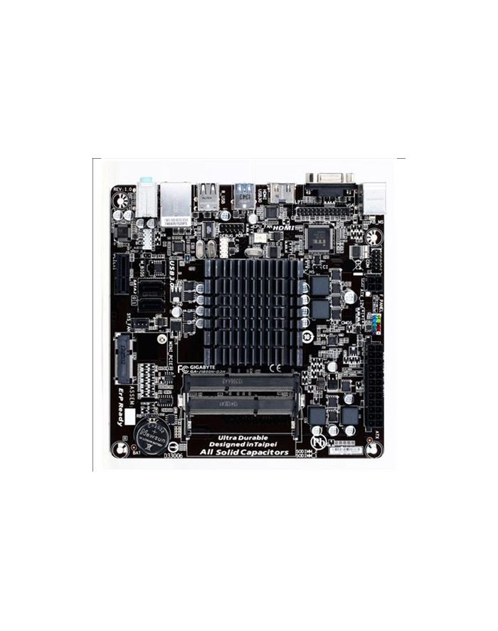 GIGABYTE GA-J1800N-D2H (CPU/VGA/DZW/GLAN/SATA/USB3/DDR3/SO-DIMM) Mini-ITX główny