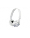 Słuchawki z mikrofonem Sony MDR-ZX310APW (białe/ nauszne) - nr 6