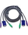 ATEN 2L-5002P/C Kabel 2x SVGA+klawPS+myszPS  1.8m Light - nr 16