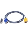 ATEN 2L-5206UP Kabel HD15 - SVGA + mysz + klawUSB  6.0m - nr 16