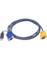 ATEN 2L-5206UP Kabel HD15 - SVGA + mysz + klawUSB  6.0m - nr 24