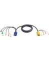 ATEN 2L-5302P Kabel HD15 - SVGA + myszPS + klawPS +  Audio 1.8m - nr 24