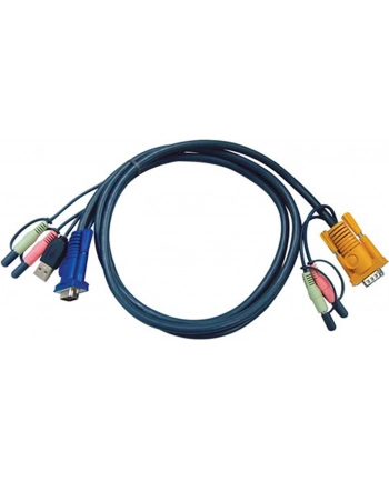ATEN 2L-5305U Kabel HD15 - SVGA + mysz + klawUSB +  Audio 5.