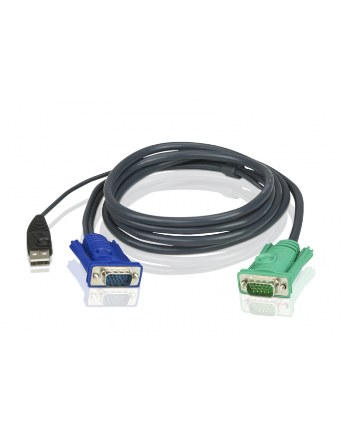 ATEN 2L-5205U Kabel HD15 - SVGA + mysz + klawUSB  5.0m główny