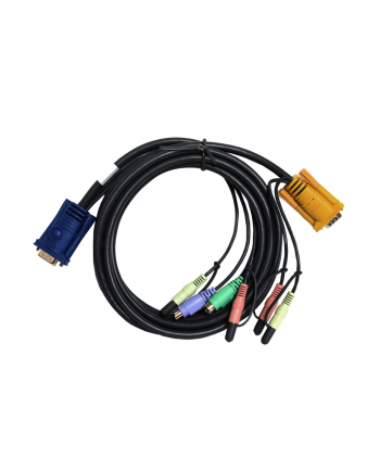 ATEN 2L-5303P Kabel HD15 - SVGA + myszPS + klawPS +  Audio 3