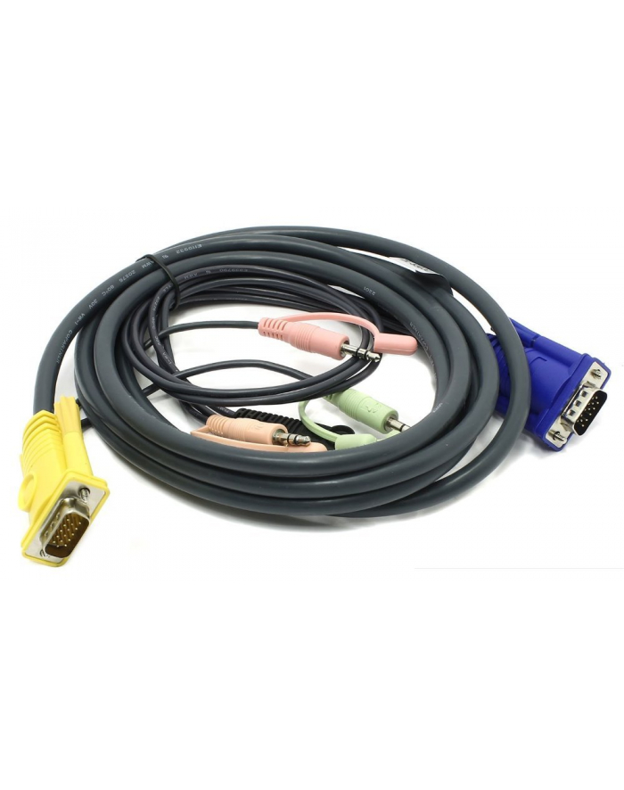 ATEN 2L-5303U Kabel HD15 - SVGA + mysz + klawUSB +  Audio 3. główny