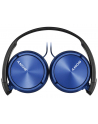 Słuchawki nauszne zamknięte składane, niebieskie SONY MDRZX310L.AE - nr 9
