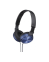 Słuchawki nauszne zamknięte składane, niebieskie SONY MDRZX310L.AE - nr 11