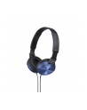 Słuchawki nauszne zamknięte składane, niebieskie SONY MDRZX310L.AE - nr 12