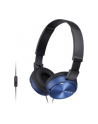 Słuchawki nauszne zamknięte składane, niebieskie SONY MDRZX310L.AE - nr 14