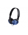 Słuchawki nauszne zamknięte składane, niebieskie SONY MDRZX310L.AE - nr 1