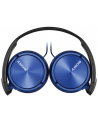 Słuchawki nauszne zamknięte składane, niebieskie SONY MDRZX310L.AE - nr 17