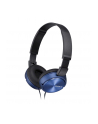 Słuchawki nauszne zamknięte składane, niebieskie SONY MDRZX310L.AE - nr 20