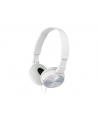 Słuchawki nauszne zamknięte składane, białe SONY MDRZX310W.AE - nr 6