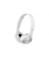 Słuchawki nauszne zamknięte składane, białe SONY MDRZX310W.AE - nr 1