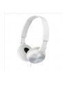 Słuchawki nauszne zamknięte składane, białe SONY MDRZX310W.AE - nr 14