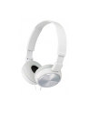 Słuchawki nauszne zamknięte składane, białe SONY MDRZX310W.AE - nr 21