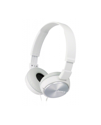 Słuchawki nauszne zamknięte składane, białe SONY MDRZX310W.AE