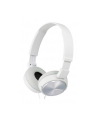 Słuchawki nauszne zamknięte składane, białe SONY MDRZX310W.AE - nr 31