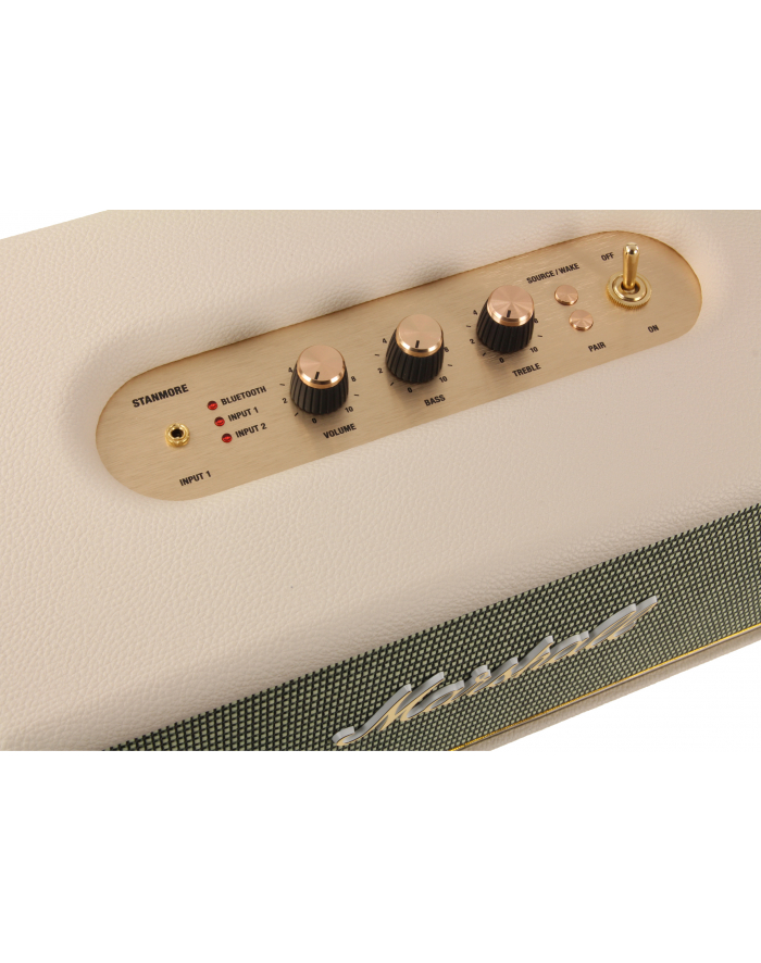 MARSHALL STANMORE Cream/ Frequency response 45-22.000Hz/ Multiple connection sources/ 3.5 mm input, double ended cable/ RCA input/ Optical audio input/ Bluetooth connectivity główny