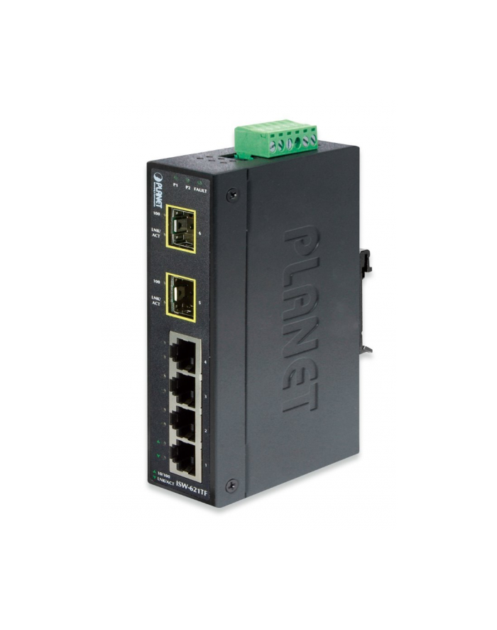 PLANET ISW-621TF SWITCH PRZEM. 4 -PORT+2-PORT SFP główny