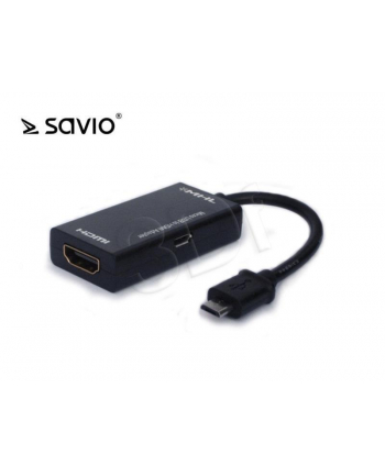Adapter MHL micro USB (M) do HDMI (F) SAVIO CL-32