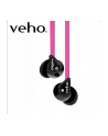Veho 360° Z-1 Earbuds, Pink/ Compatible with all devices using 3.5mm output jack/ 10mm Speaker with Bass Enhancement/ Qube Noise Isolating Technology/ Sound Sensitivity: 105db +/- 3bd/  Impedance: 18 ohms - nr 1