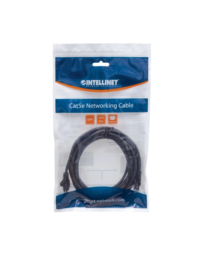 Intellinet Network Solutions Intellinet patch cord RJ45, kat.6 UTP, 0,5m czarny, 100% miedź główny
