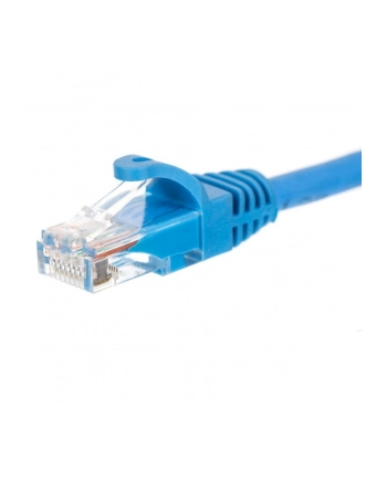 Netrack patchcord RJ45, osłonka zalewana, kat. 6 UTP, 5m niebieski