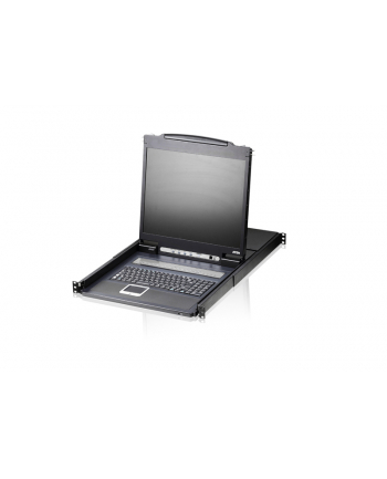 ATEN KVM 8 port LCD 19'' + keyboard + touchpad PS/2 or USB, 1U 19'' Rack