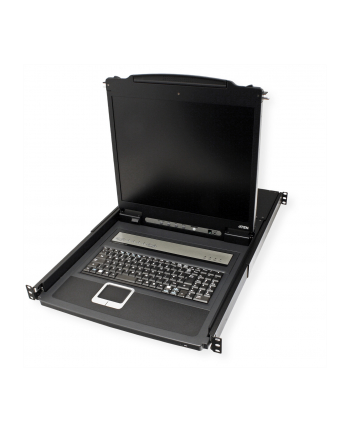 ATEN KVM 8 port LCD 19'' + keyboard + touchpad PS/2 or USB, 1U 19'' Rack