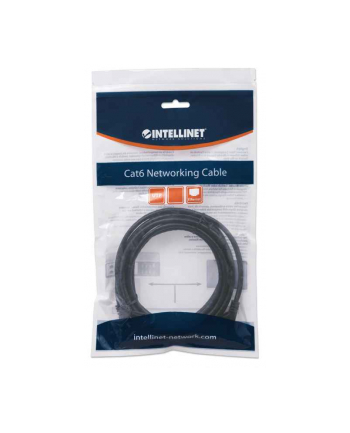 Intellinet Network Solutions Intellinet patch cord RJ45, kat.6 UTP, 0,5m czarny, 100% miedź