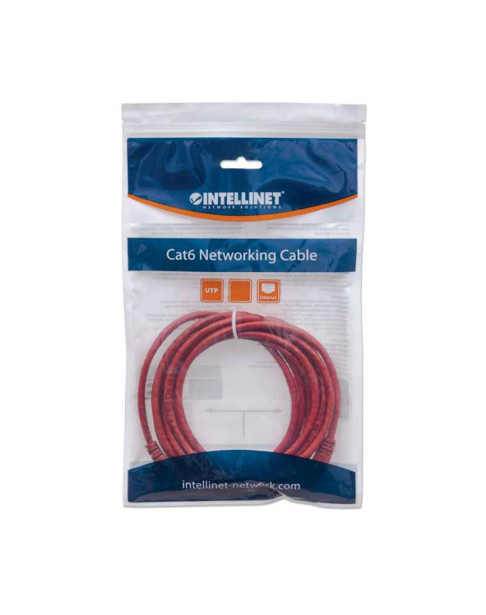 Intellinet Network Solutions Intellinet patch cord RJ45, kat. 6 UTP, 1m czerwony, 100% miedź główny