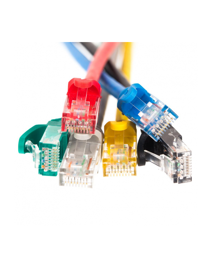 Netrack patchcord RJ45, osłonka zalewana, kat. 6 UTP, 3m czarny główny