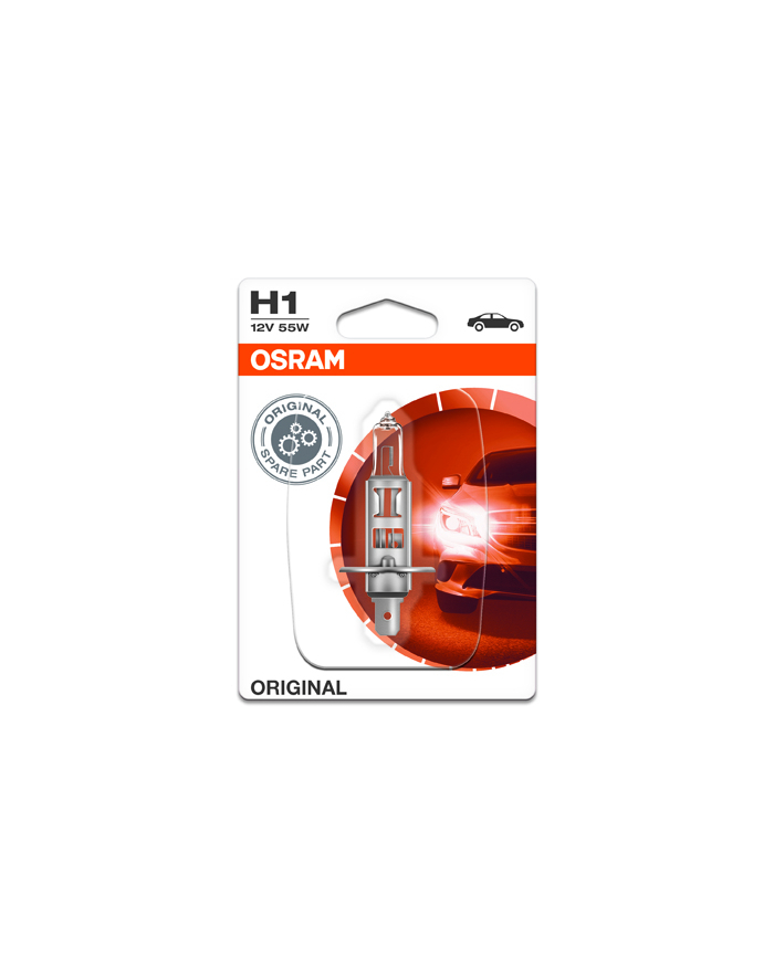 OSRAM Headlight Original Single Blister Pack 55W P14.5s 12V H1 główny