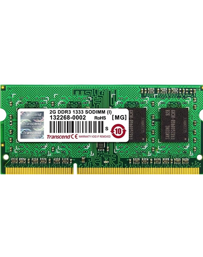 Transcend DDR3 2GB 1333MHz  SODIMM 204 pin główny