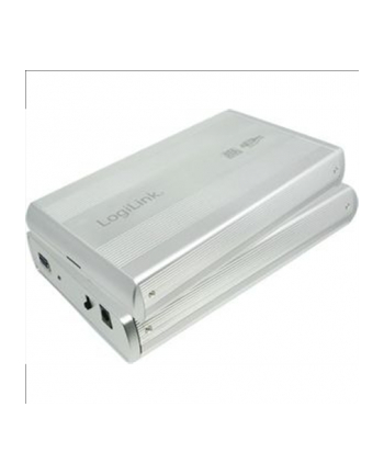 Logilink 3.5'' SATA  drive case, USB 3.0  silver, aluminium