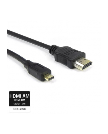 Kabel QOLTEC  HDMI A / Micro HDMI D, 1.0m