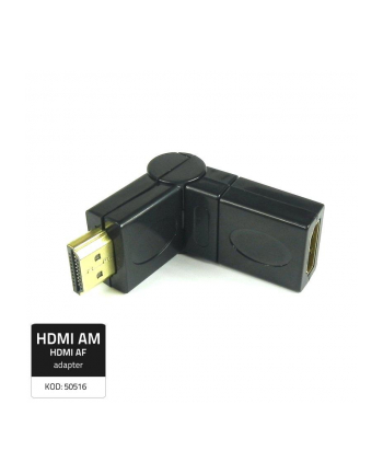 Qoltec przejściówka HDMI męska / HDMI żeńska (kąt./obrot.)