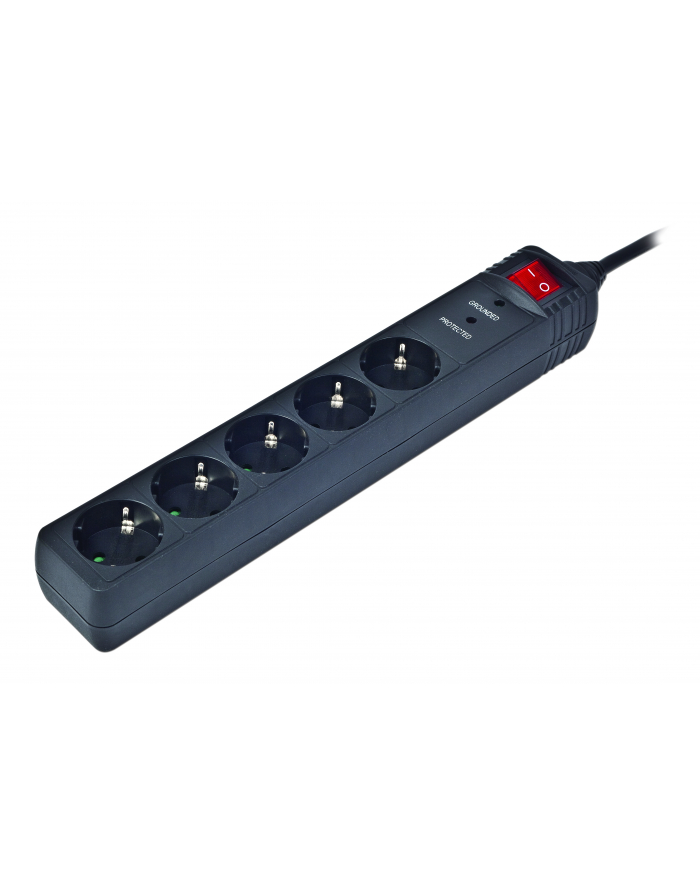 EnerGenie Surge Protector SPG5-C-10/ 3 m/ 5 Sockets/ Black główny