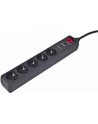 EnerGenie Surge Protector SPG5-C-5/ 1.5 m/ 5 Sockets/ Black - nr 20