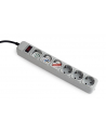 Gembird Power Cube Surge Protector SPG6-B-6C/ 1.8 m/ 6 Sockets/ Grey - nr 1